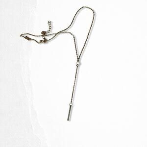 5524. Modern Bronze Drop Necklace